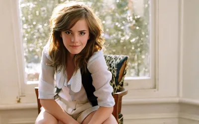 Crisp Emma Wallpaper Abstract Wallpaper 4K 1920x1200 Emma, Watson, Relaxes, On, A, Chair, In, Bright, Sunlit, Room, Desktop, Captures, Gray, Ultrawide, Full HD