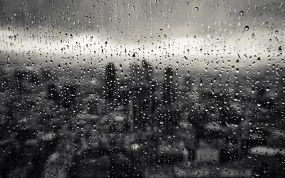 Monochrome Raindrops Glass Window World Wallpaper 4K 1920x1200 Hd, Desktop, Wallpaper, Featuring, A, Monochrome, Image, Of, Raindrops, Glass, Window, Blurred, Gray, Ultrawide, Full HD