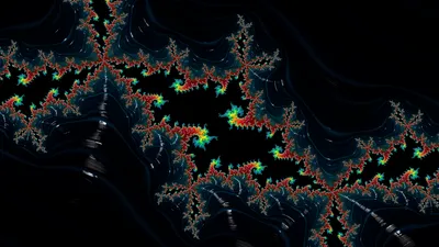 Colorful Fractal Vivid Colors Dark Abstract Wallpaper 4K 7680x4320 Colorful, Fractal, Of, Vivid, Colors, On, A, Dark, Black, Field, Abstract, Ultra, Brown, Green, Ultrawide, 4k