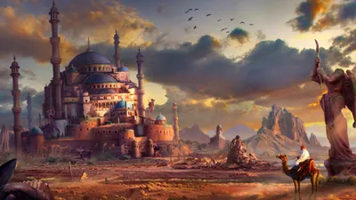 Vibrant Fantastical Wallpaper World Wallpaper 4K 3840x2160 A, Stunning, Hd, Desktop, Wallpaper, Showcasing, Fantastical, City, Grand, Architecture, Towering, Spires, Gray, Ultrawide, 4k