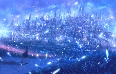 Anime Mystical City Illuminated World Wallpaper 4K 1920x1221 A, Stunning, Hd, Anime, Wallpaper, Featuring, Mystical, City, Illuminated, Shimmering, Lights, Surrounded, Pink, Gray, Ultrawide, Full HD