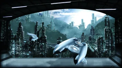 Futuristic Sci Cityscape Towering World Wallpaper 4K 2560x1440 Futuristic, Sci-fi, Cityscape, With, Towering, Skyscrapers, And, Sleek, Flying, Vehicles, Presented, High-definition, White, Gray, Ultrawide, QHD