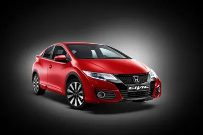 Vibrant Red Wallpaper Cars Wallpaper 4K 4096x2731 A, Striking, Red, Honda, Civic, Showcasing, Its, Sleek, Design, Stands, Out, Against, Gray, Landscape, 4k