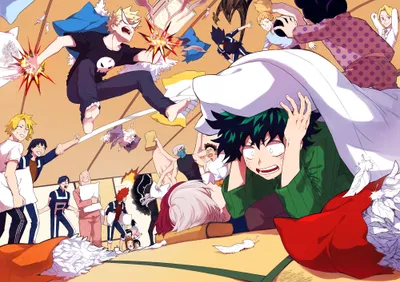 Characters Anime Hero Academia Lively Abstract Wallpaper 4K 2000x1414 Hd, Desktop, Wallpaper, Featuring, Characters, From, The, Anime, Hero, Academia, Lively, Scene, White, Orange, Landscape, Full HD