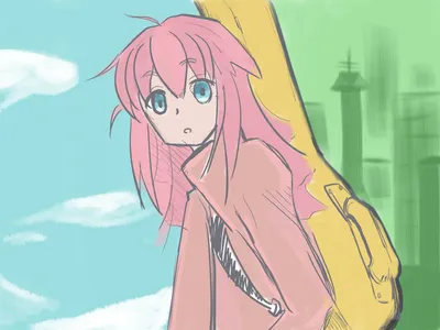 Anime 2880x2160 Abstract Abstract Wallpaper 4K 2880x2160 Anime, 2880x2160, Gray, Pink, Landscape, QHD