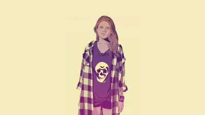 Minimalist Ygritte Game Thrones Minimal Wallpaper 4K 1920x1080 Minimalist, Hd, Desktop, Wallpaper, Featuring, Ygritte, From, Game, Thrones), Portrayed, Soft, Color, White, Ultrawide, Full HD