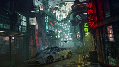Vivid Futuristic Wallpaper World Wallpaper 4K 3840x2160 A, Futuristic, Japan, Street, Scene, At, Night, With, Neon, Signs, Sleek, Sci‑fi, Gray, Ultrawide, 4k