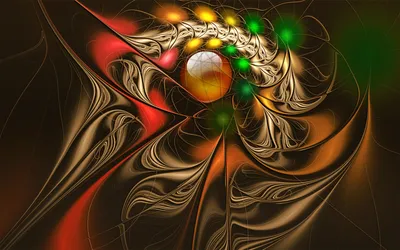 Vibrant Abstract Design Abstract Wallpaper 4K 1920x1200 A, Vibrant, Abstract, 3d, Design, Featuring, Swirling, Patterns, Rich, Colors, Glowing, Orbs, Brown, Ultrawide, Full HD