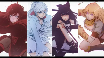 Sleek Anime Wallpaper Abstract Wallpaper 4K 1920x1080 Hd, Pc, Desktop, Wallpaper, Featuring, Anime, Characters, Yang, Xiao, Long, Blake, Belladonna, White, Black, Brown, Ultrawide, Full HD