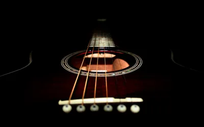 Close Acoustic Guitar Black/Dark Wallpaper 4K 1920x1200 Hd, Desktop, Wallpaper, Featuring, A, Close-up, View, Of, Acoustic, Guitar, Against, Black, White, Gray, Brown, Ultrawide, Full HD