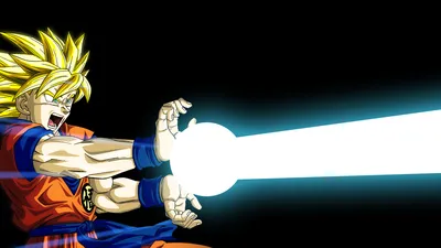 Vivid Goku Wallpaper Fantasy Wallpaper 4K 1920x1080 Hd, Desktop, Wallpaper, Of, Goku, From, Dragon, Ball, Performing, Kamehameha, Technique, Black, White, Ultrawide, Full HD