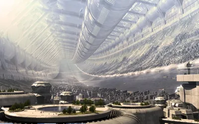 Depicting Futuristic Sci Space Wallpaper 4K 1680x1050 A, Stunning, Hd, Desktop, Wallpaper, Depicting, Futuristic, Sci‑fi, City, Featuring, Towering, Structures, Gray, Ultrawide