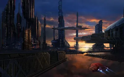 Detailed Sci Cityscape Sunset World Wallpaper 4K 1733x1081 A, Detailed, Hd, Sci‑fi, Cityscape, At, Sunset, With, Towering, Futuristic, Buildings, Flying, Brown, Orange, Ultrawide