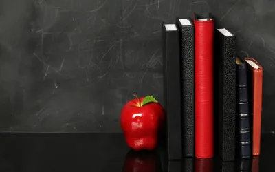Red Apple Row Upright Black/Dark Wallpaper 4K 1920x1200 Hd, Desktop, Wallpaper, Featuring, A, Red, Apple, And, Row, Upright, Books, Against, Ultrawide, Full HD