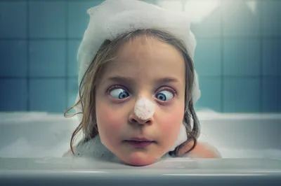 Epic Child Wallpaper Abstract Wallpaper 4K 2000x1335 A, Child, With, Blue, Eyes, And, Foam, On, Their, Head, Nose, Making, Gray, Landscape, Full HD