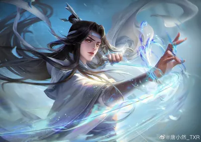 Anime Lan Wangji Dao Shi Abstract Wallpaper 4K 2560x1810 Hd, Anime, Desktop, Wallpaper, Featuring, Lan, Wangji, From, Dao, Shi, Depicted, Flowing, White, Landscape, QHD