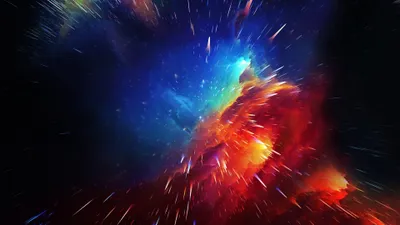 Vibrant Sci Nebula Space Wallpaper 4K 3840x2160 Vibrant, Sci-fi, Nebula, In, Cosmic, Colors, Streaking, Light, Sci, Trails, Deep-space, Blues, Brown, Red, Ultrawide, 4k