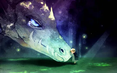 Fantasy Themed Majestic Space Wallpaper 4K 2560x1600 Fantasy-themed, Hd, Wallpaper, Featuring, A, Majestic, Dragon, With, Glowing, Blue, Eyes, Gently, Brown, Gray, Ultrawide, QHD