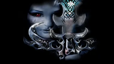 Dark Warrior Gazes Intensely Adorned Black/Dark Wallpaper 4K 1920x1080 A, Dark, Warrior, Gazes, Intensely, Adorned, With, Intricate, Armor, Striking, Weapon, Set, Black, Gray, Ultrawide, Full HD