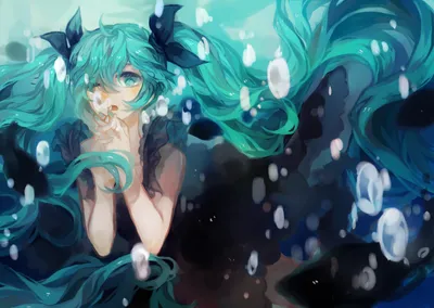 Dark Themed Anime Hatsune Black/Dark Wallpaper 4K 2000x1419 Dark-themed, Hd, Anime, Wallpaper, Featuring, Hatsune, Miku, With, Flowing, Teal, Hair, Moody, Pink, White, Gray, Landscape, Full HD
