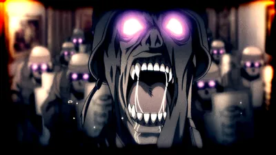 Vibrant Dark Wallpaper Black/Dark Wallpaper 4K 1920x1080 Hd, Desktop, Wallpaper, Featuring, Dark, Anime, Imagery, From, Hellsing, Showcasing, Vampire-zombie, Glowing, Black, Ultrawide, Full HD