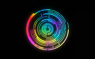 Colorful Abstract Design Concentric Circular Abstract Wallpaper 4K 1680x1050 Colorful, Abstract, Design, Featuring, Concentric, Circular, Patterns, On, Black, Designed, Desktop, Brown, Orange, Ultrawide
