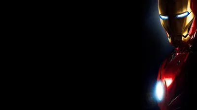 Moody Iron Wallpaper Black/Dark Wallpaper 4K 1920x1080 Hd, Desktop, Wallpaper, Of, Iron, Man, Featuring, His, Illuminated, Armor, Against, Dark, Brown, Ultrawide, Full HD