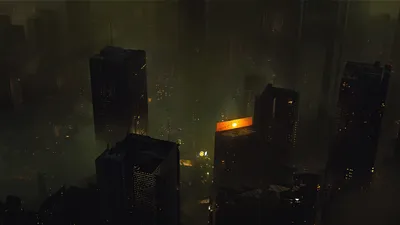 Procedural Night City Jan Black/Dark Wallpaper 4K 2560x1440 Procedural, Night, City, By, Jan, Urschel, Orange, Purple, Ultrawide, QHD