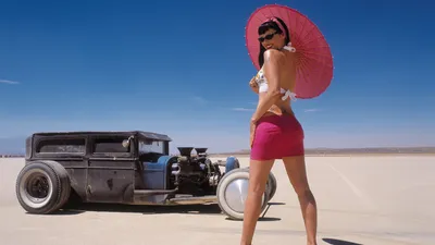 Vintage Car Desert Nature Wallpaper 4K 1920x1080 Hd, Pc, Desktop, Wallpaper, Featuring, A, Vintage, Car, Parked, Desert, Plain, Woman, White, Ultrawide, Full HD