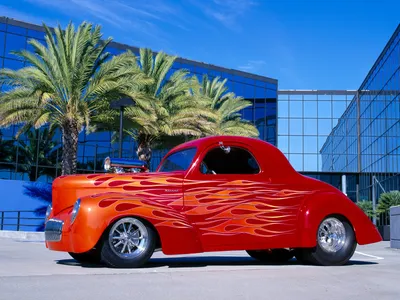 Crisp Vibrant Wallpaper Nature Wallpaper 4K 1600x1200 Hd, Pc, Desktop, Wallpaper, Of, A, Vibrant, Red, Classic, Car, Orange, Flames, Gray, Landscape