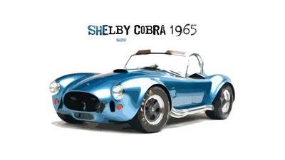 Vector Illustration Classic Cars Wallpaper 4K 3000x1688 Hd, Desktop, Wallpaper:, Featuring, A, Vector, Illustration, Of, Classic, Blue, Shelby, Cobra, White, Ultrawide, QHD