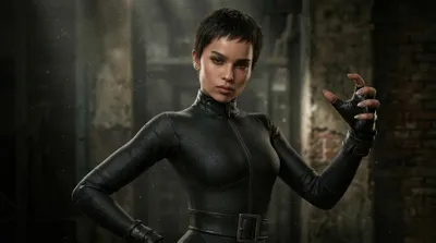 Selina Kyle Black Black/Dark Wallpaper 4K 3840x2143 Brown, Purple
