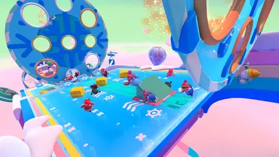 Epic Video Wallpaper Games Wallpaper 4K 1920x1080 Video, Game, Fall, Guys, Hd, Desktop, Wallpaper, White, Teal, Ultrawide, Full HD