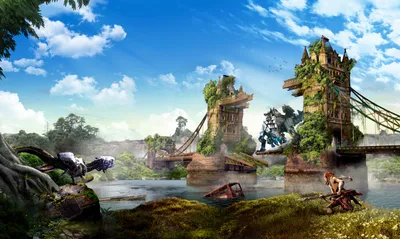 Golden Aloy Wallpaper Abstract Wallpaper 4K 7000x4181 Hd, Desktop, Wallpaper, Featuring, Aloy, From, The, Horizon, Series, Set, Lush, Post-apocalyptic, Red, Pink, Ultrawide, 4k
