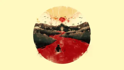 Inspired Apocalypse Now Silhouette Nature Wallpaper 4K 1920x1080 A, Striking, Hd, Wallpaper, Inspired, By, Apocalypse, Now, Featuring, Silhouette, Against, Vivid, White, Ultrawide, Full HD