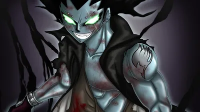 Dark Gajeel Wallpaper Black/Dark Wallpaper 4K 1920x1080 Hd, Wallpaper, Featuring, Gajeel, Redfox, From, Fairy, Tail, Black, Hair, Glowing, Eyes, Gray, White, Ultrawide, Full HD