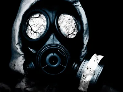 Bright Dark Wallpaper Black/Dark Wallpaper 4K 1600x1200 A, Dark, Atmospheric, Hd, Desktop, Wallpaper, Featuring, Gas, Mask, Reflective, Lenses, Showcasing, White, Landscape