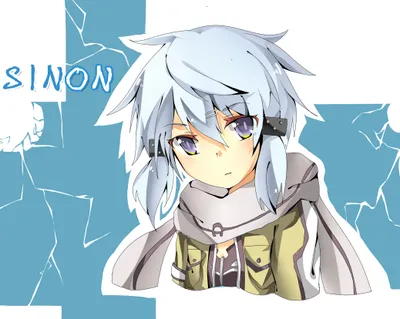 Sleek Anime Wallpaper Abstract Wallpaper 4K 2077x1658 Anime, Hd, Pc, Desktop, Wallpaper, Of, Sinon, From, Sword, Art, Online, White-haired, White, Pink, Gray, Square, Full HD