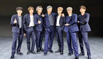 Dark Bts Wallpaper Black/Dark Wallpaper 4K 2500x1444 Hd, Pc, Desktop, Wallpaper, Featuring, The, Bts, Members, Standing, Together, Coordinated, Navy, Gray, Ultrawide, Full HD