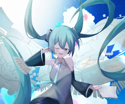 Moody Hatsune Wallpaper Abstract Wallpaper 4K 2479x2066 Hatsune, Miku, Anime, Vocaloid, In, An, Hd, Pc, Desktop, Turquoise, Twin, Tails, White, Square, Full HD
