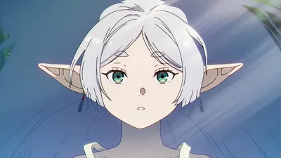 Close Frieren Anime Beyond Journey Abstract Wallpaper 4K 7680x4320 Close-up, Of, Frieren:, From, The, Anime, Beyond, Journey, 039, End, Vibrant, White, Ultrawide, 4k