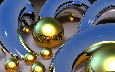 Golden Captivating Wallpaper Abstract Wallpaper 4K 1920x1200 A, Captivating, Cgi, Abstract, Design, Featuring, Shiny, Silver, Gold, Spheres, Intermingling, Sleek, Gray, Brown, Ultrawide, Full HD