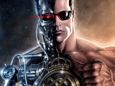 Dark Movie Wallpaper Abstract Wallpaper 4K 2560x1920 A, Striking, Hd, Wallpaper, From, The, Movie, Terminator, Featuring, Half-human, Half-cybernetic, Figure, Gray, Brown, Landscape, QHD