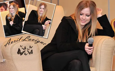 Misty Avril Wallpaper Animals Wallpaper 4K 1920x1200 Hd, Desktop, Wallpaper, Featuring, Avril, Lavigne, Showing, Her, Smiling, Couch, Microphone, Complemented, Gray, Ultrawide, Full HD