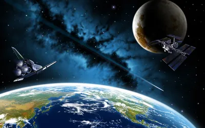 Serene Sci Wallpaper Wallpaper 4K, Space category