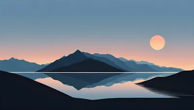 Minimalist Serene Sunrise Nature Wallpaper 4K 8000x4571 A, Minimalist, 8k, Ultra, Hd, Desktop, Wallpaper, Featuring, Serene, Sunrise, Over, Calm, Gray, Ultrawide, 4k