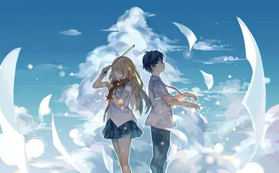 Calm Anime Wallpaper Nature Wallpaper 4K 1920x1196 Anime-style, Hd, Desktop, Wallpaper, Featuring, Kaori, Miyazono, And, Kousei, Arima, Your, Lie, Brown, White, Ultrawide, Full HD