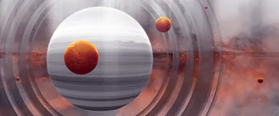 Sleek Depicting Wallpaper Space Wallpaper 4K 3440x1440 Hd, Pc, Desktop, Wallpaper, Depicting, A, Sci‑fi, Space, Scene, Large, Ringed, Planet, White, Ultrawide, QHD