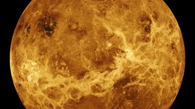 Serene Close Wallpaper Space Wallpaper 4K 2048x1152 Hd, Pc, Desktop, Wallpaper, Close-up, Of, A, Golden, Planet, Space, Showing, Textured, Orange, Brown, Ultrawide, Full HD