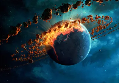 Crisp Sci Wallpaper Space Wallpaper 4K 1920x1349 Hd, Sci-fi, Pc, Desktop, Wallpaper, Featuring, A, Planet, Surrounded, Fiery, Exploding, Debris, Brown, Landscape, Full HD